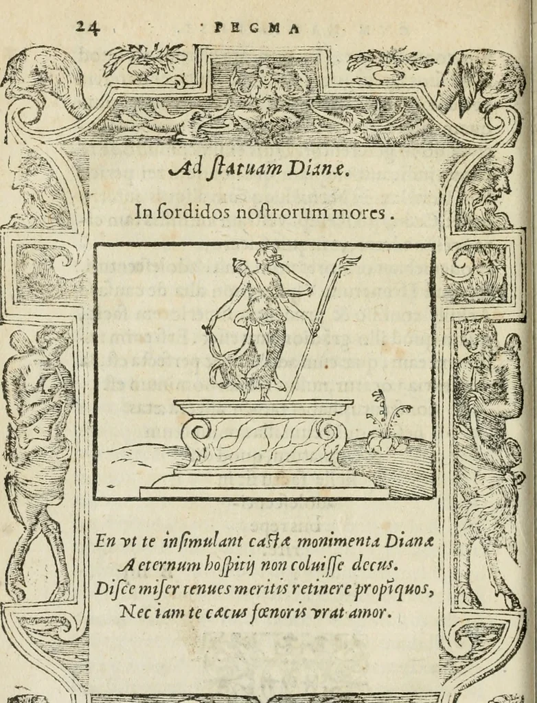 An illustration from Petri Costalii Pegma : cum narrationibus philosophicis, 1555, leaf 45