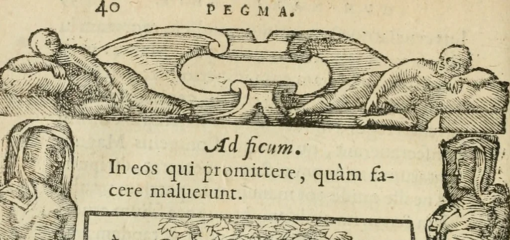An illustration from Petri Costalii Pegma : cum narrationibus philosophicis, 1555, leaf 61