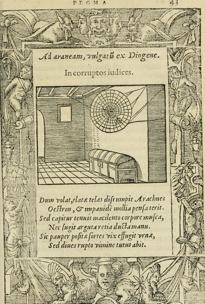 An illustration from Petri Costalii Pegma : cum narrationibus philosophicis, 1555, leaf 64