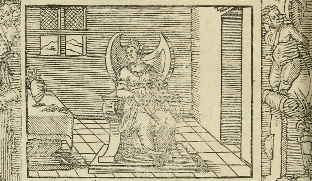 An illustration from Petri Costalii Pegma : cum narrationibus philosophicis, 1555, leaf 79