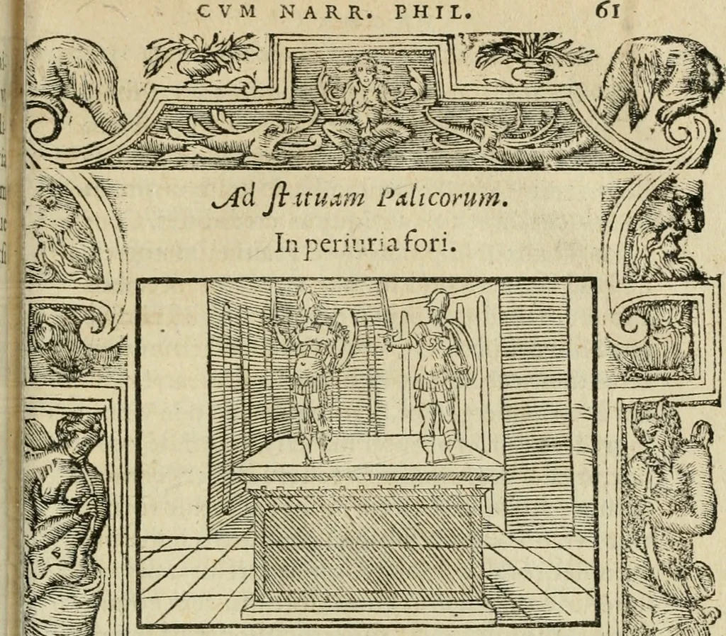An illustration from Petri Costalii Pegma : cum narrationibus philosophicis, 1555, leaf 82