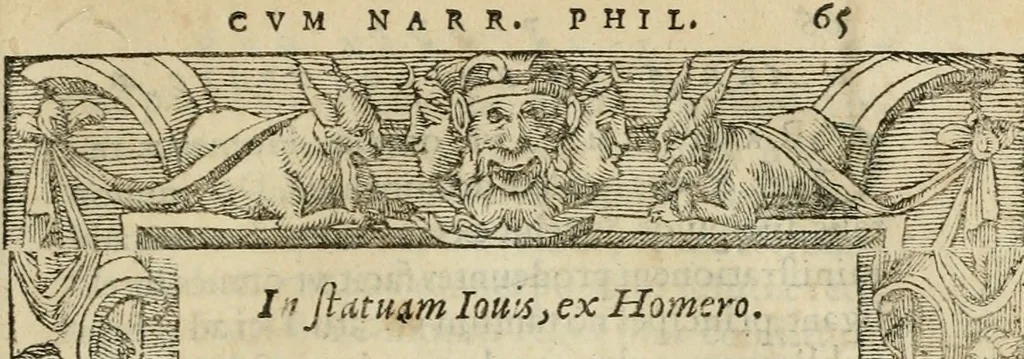 An illustration from Petri Costalii Pegma : cum narrationibus philosophicis, 1555, leaf 86