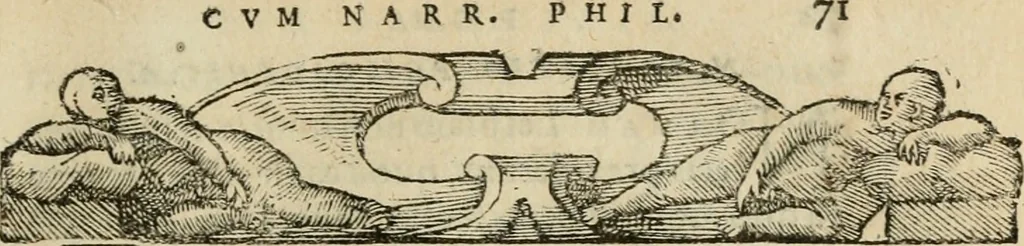 An illustration from Petri Costalii Pegma : cum narrationibus philosophicis, 1555, leaf 92