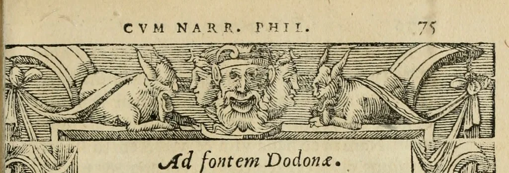 An illustration from Petri Costalii Pegma : cum narrationibus philosophicis, 1555, leaf 96