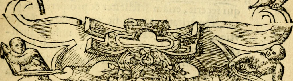 An illustration from Petri Costalij Pegma, : cum narrationibus philosophicis, 1555, leaf 104