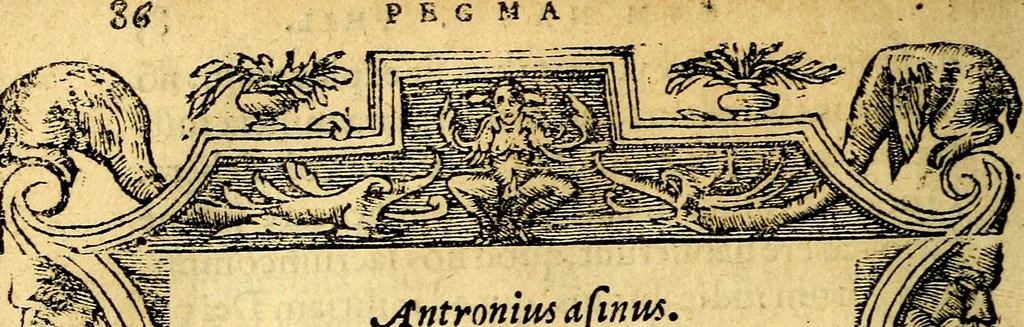 An illustration from Petri Costalij Pegma, : cum narrationibus philosophicis, 1555, leaf 107