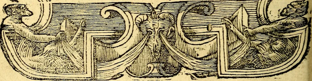 An illustration from Petri Costalij Pegma, : cum narrationibus philosophicis, 1555, leaf 113