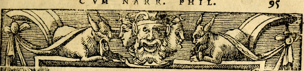 An illustration from Petri Costalij Pegma, : cum narrationibus philosophicis, 1555, leaf 116
