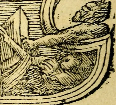 An illustration from Petri Costalij Pegma, : cum narrationibus philosophicis, 1555, leaf 119