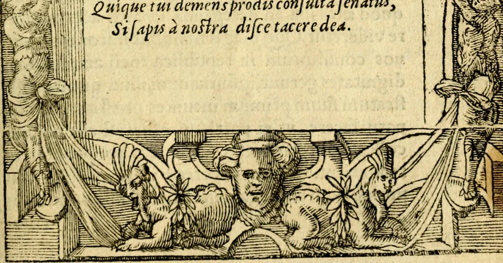 An illustration from Petri Costalij Pegma, : cum narrationibus philosophicis, 1555, leaf 130