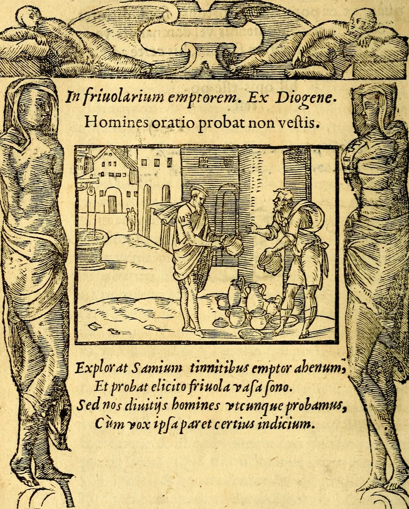 An illustration from Petri Costalij Pegma, : cum narrationibus philosophicis, 1555, leaf 137