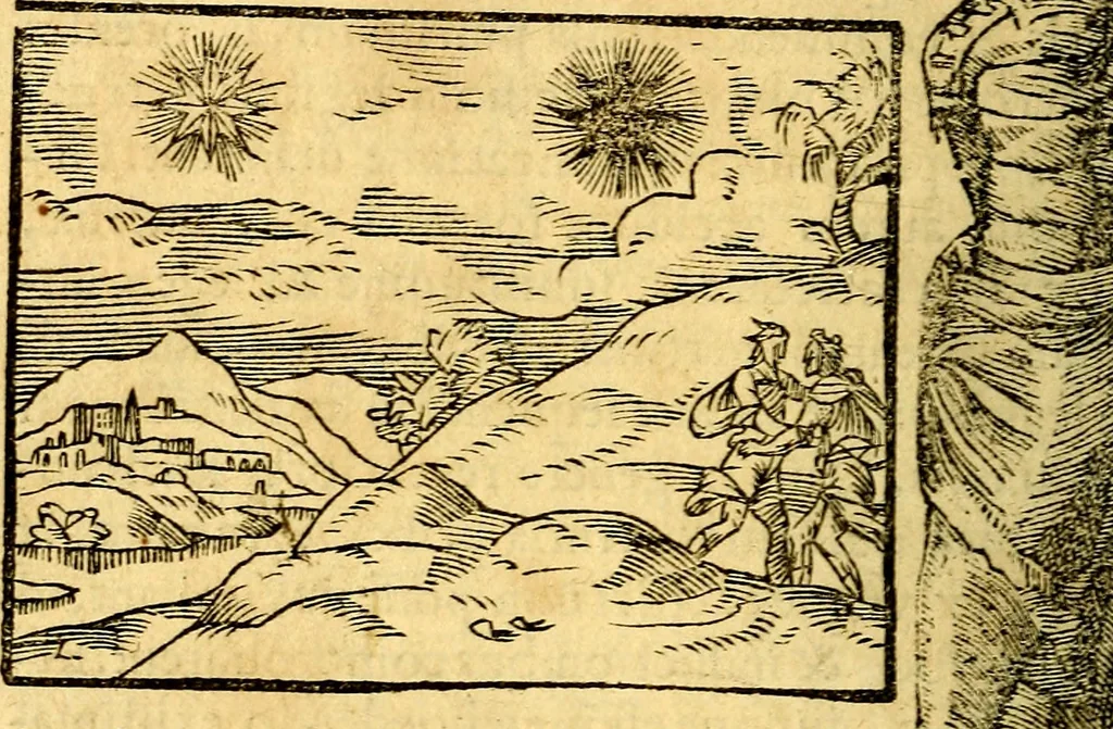 An illustration from Petri Costalij Pegma, : cum narrationibus philosophicis, 1555, leaf 147