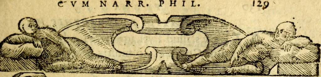 An illustration from Petri Costalij Pegma, : cum narrationibus philosophicis, 1555, leaf 150