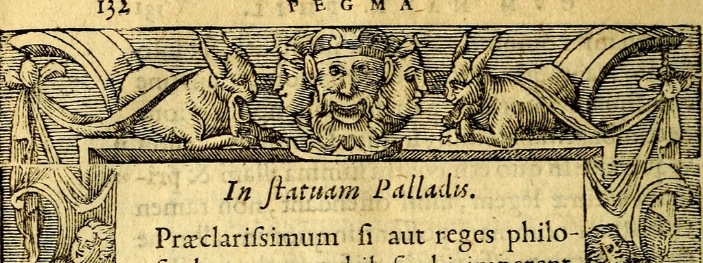 An illustration from Petri Costalij Pegma, : cum narrationibus philosophicis, 1555, leaf 153