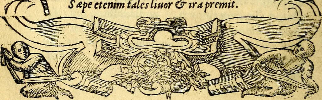 An illustration from Petri Costalij Pegma, : cum narrationibus philosophicis, 1555, leaf 159