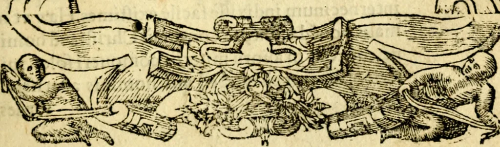 An illustration from Petri Costalij Pegma, : cum narrationibus philosophicis, 1555, leaf 172