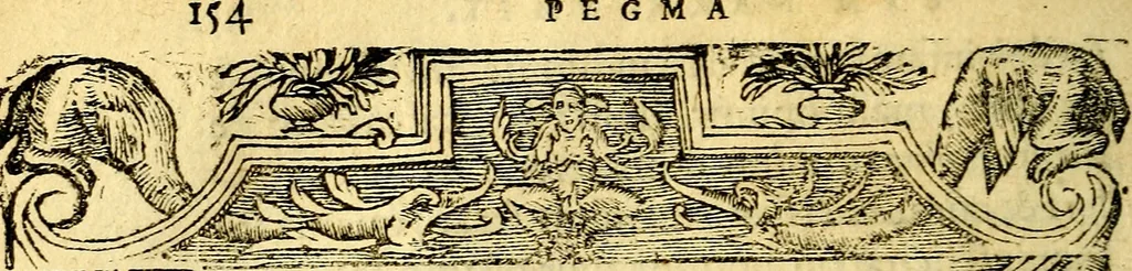 An illustration from Petri Costalij Pegma, : cum narrationibus philosophicis, 1555, leaf 175