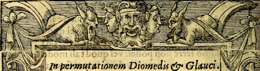 An illustration from Petri Costalij Pegma, : cum narrationibus philosophicis, 1555, leaf 183