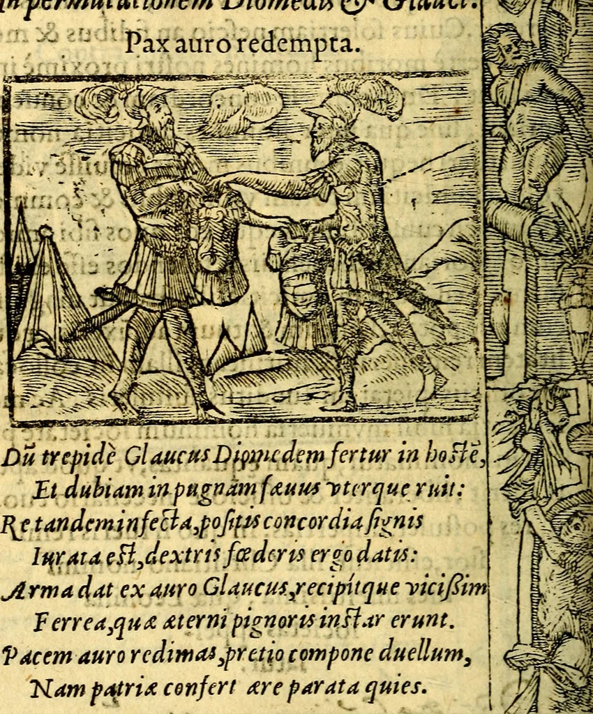 An illustration from Petri Costalij Pegma, : cum narrationibus philosophicis, 1555, leaf 183