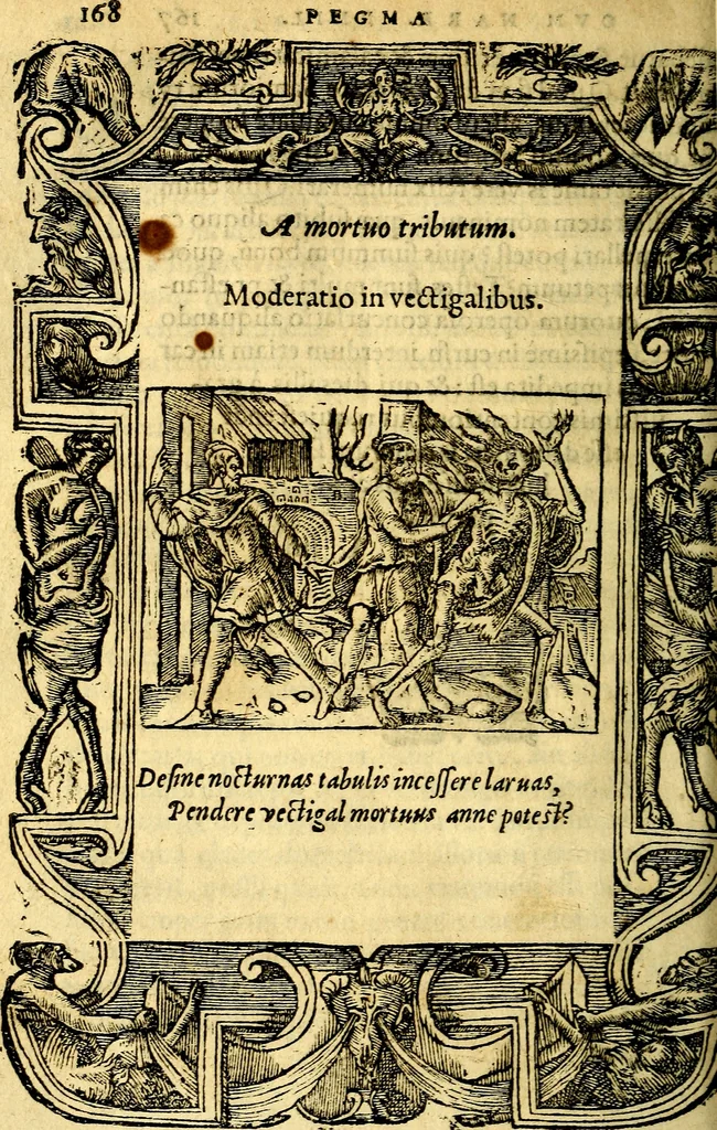 An illustration from Petri Costalij Pegma, : cum narrationibus philosophicis, 1555, leaf 189
