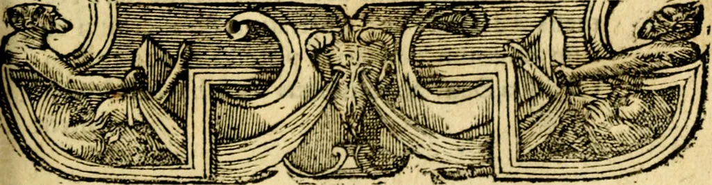 An illustration from Petri Costalij Pegma, : cum narrationibus philosophicis, 1555, leaf 192