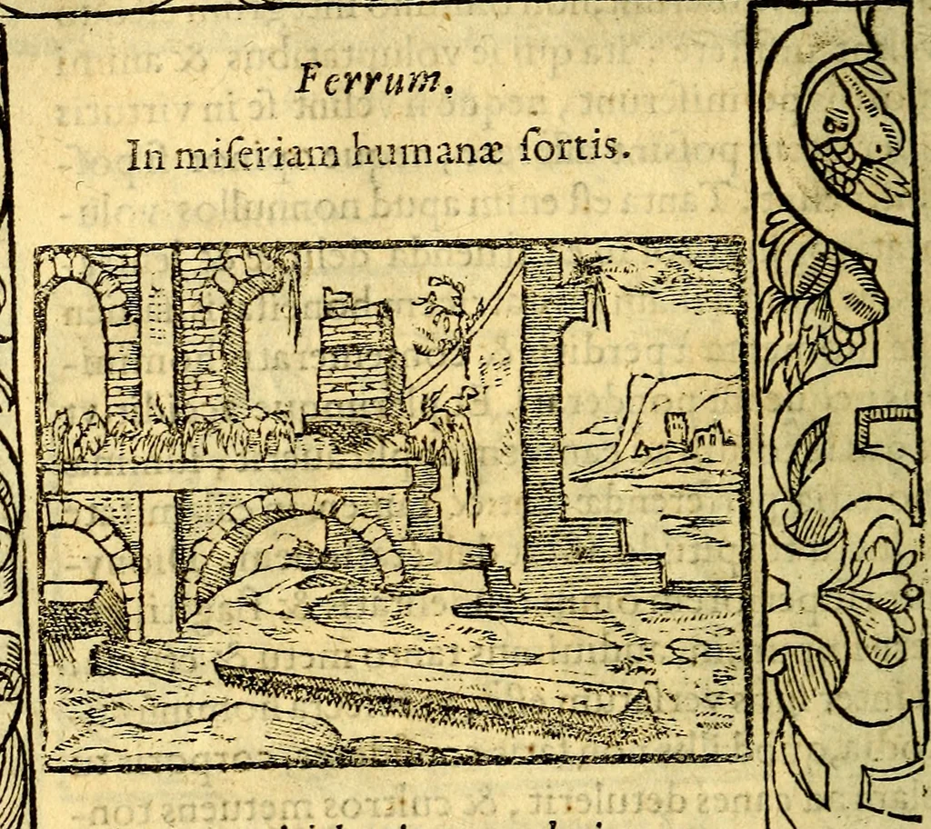 An illustration from Petri Costalij Pegma, : cum narrationibus philosophicis, 1555, leaf 199