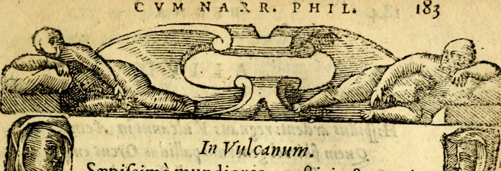 An illustration from Petri Costalij Pegma, : cum narrationibus philosophicis, 1555, leaf 204