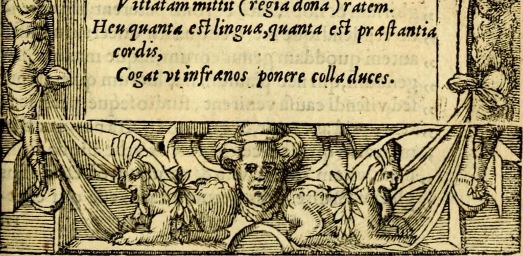 An illustration from Petri Costalij Pegma, : cum narrationibus philosophicis, 1555, leaf 208