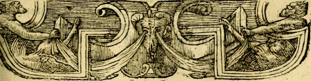 An illustration from Petri Costalij Pegma, : cum narrationibus philosophicis, 1555, leaf 212