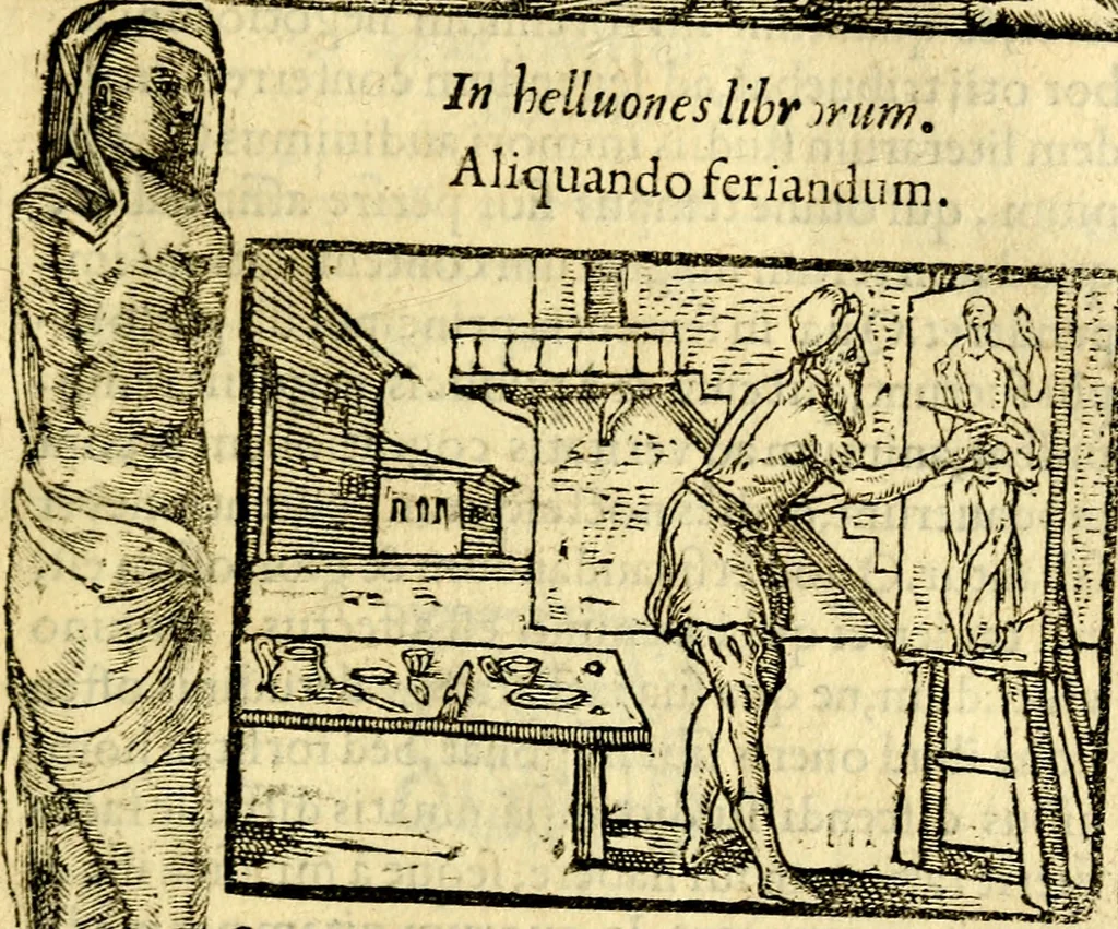 An illustration from Petri Costalij Pegma, : cum narrationibus philosophicis, 1555, leaf 224