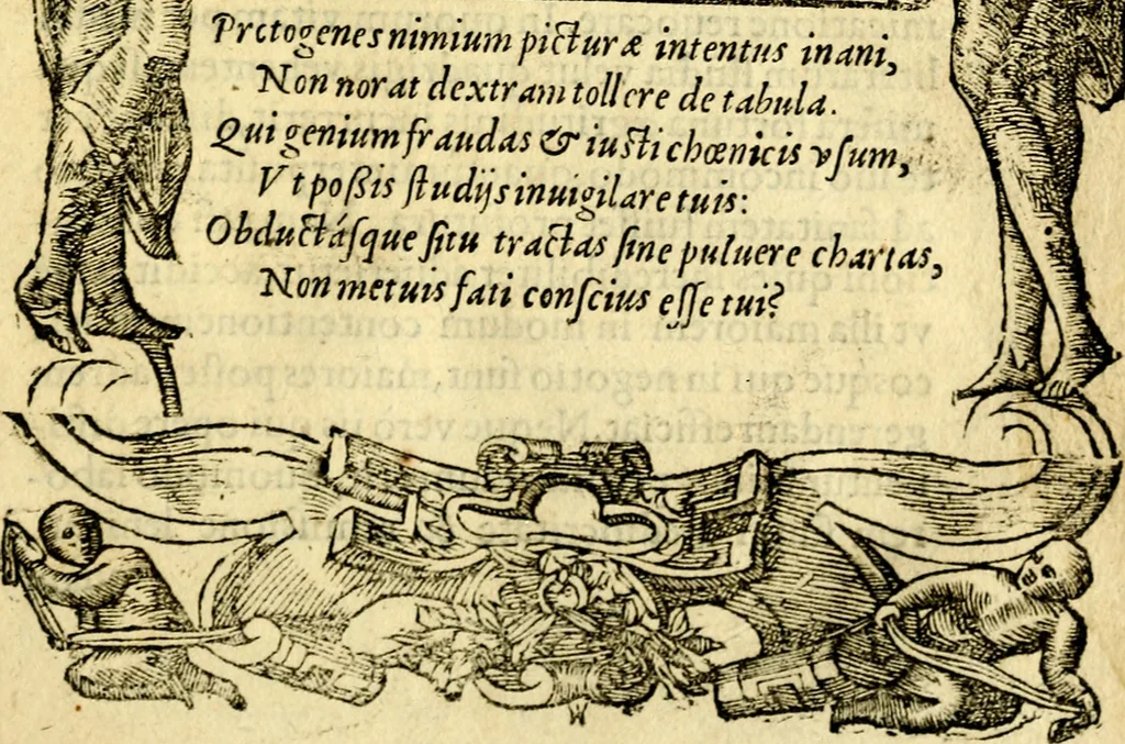 An illustration from Petri Costalij Pegma, : cum narrationibus philosophicis, 1555, leaf 224