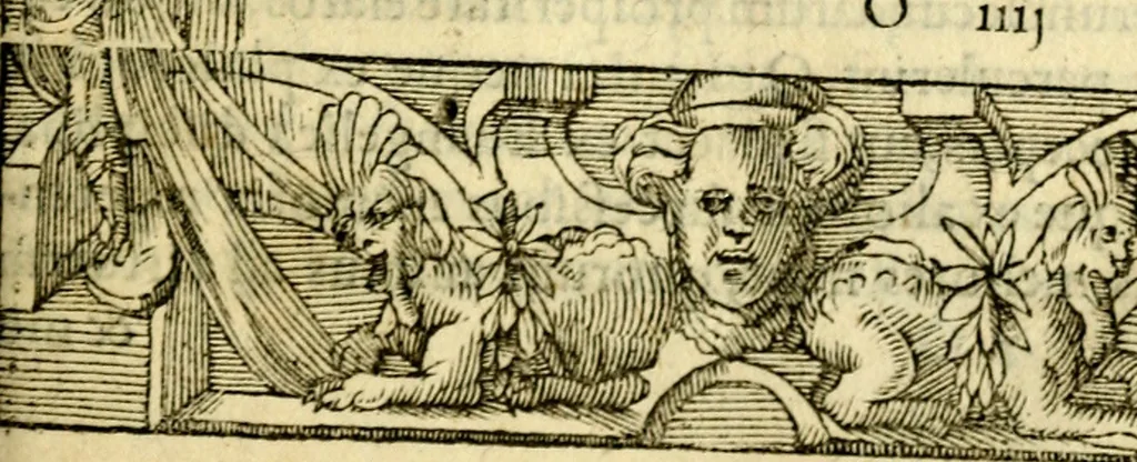 An illustration from Petri Costalij Pegma, : cum narrationibus philosophicis, 1555, leaf 236