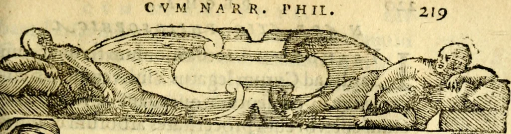 An illustration from Petri Costalij Pegma, : cum narrationibus philosophicis, 1555, leaf 240