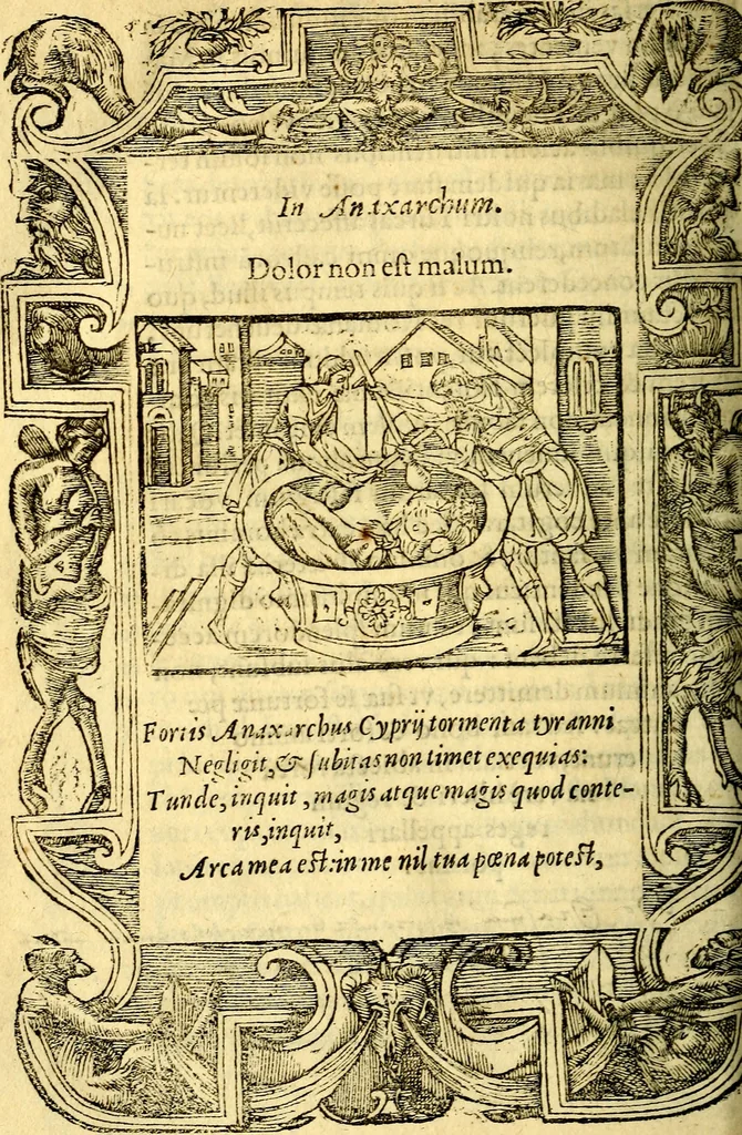 An illustration from Petri Costalij Pegma, : cum narrationibus philosophicis, 1555, leaf 243