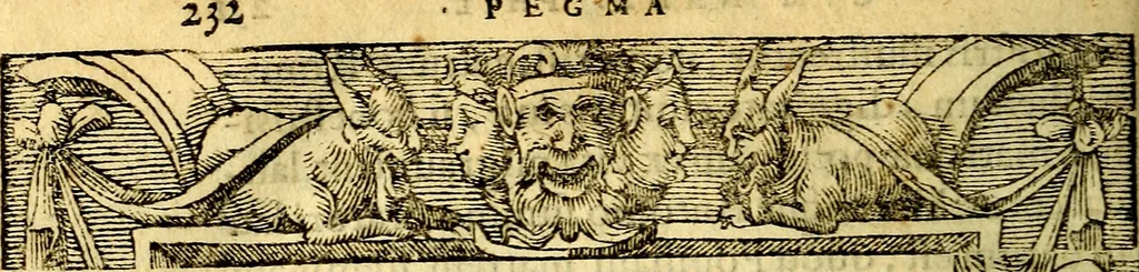 An illustration from Petri Costalij Pegma, : cum narrationibus philosophicis, 1555, leaf 253