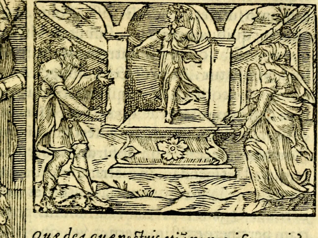 An illustration from Petri Costalij Pegma, : cum narrationibus philosophicis, 1555, leaf 262