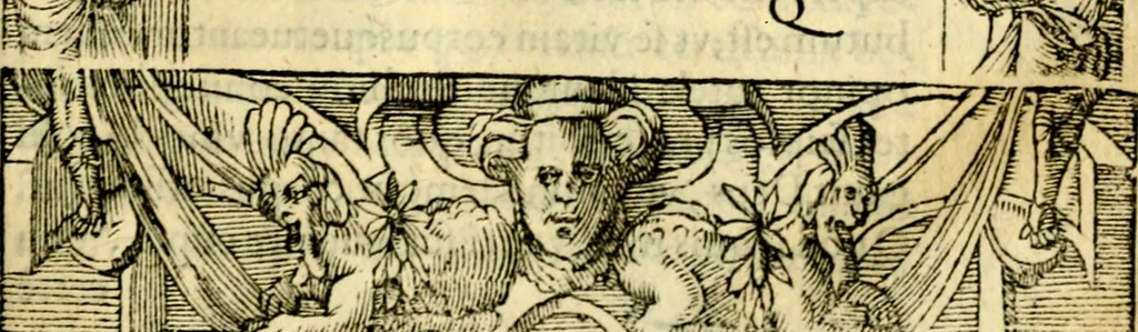 An illustration from Petri Costalij Pegma, : cum narrationibus philosophicis, 1555, leaf 262