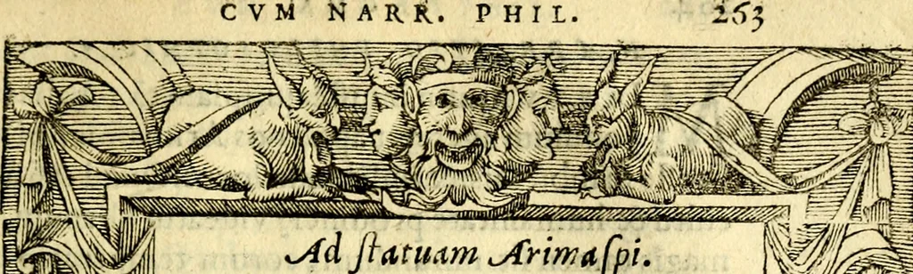 An illustration from Petri Costalij Pegma, : cum narrationibus philosophicis, 1555, leaf 284