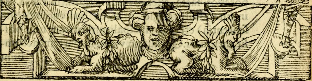 An illustration from Petri Costalij Pegma, : cum narrationibus philosophicis, 1555, leaf 284