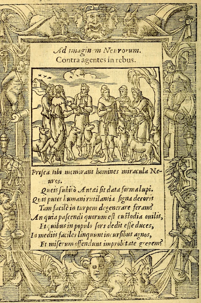 An illustration from Petri Costalij Pegma, : cum narrationibus philosophicis, 1555, leaf 295