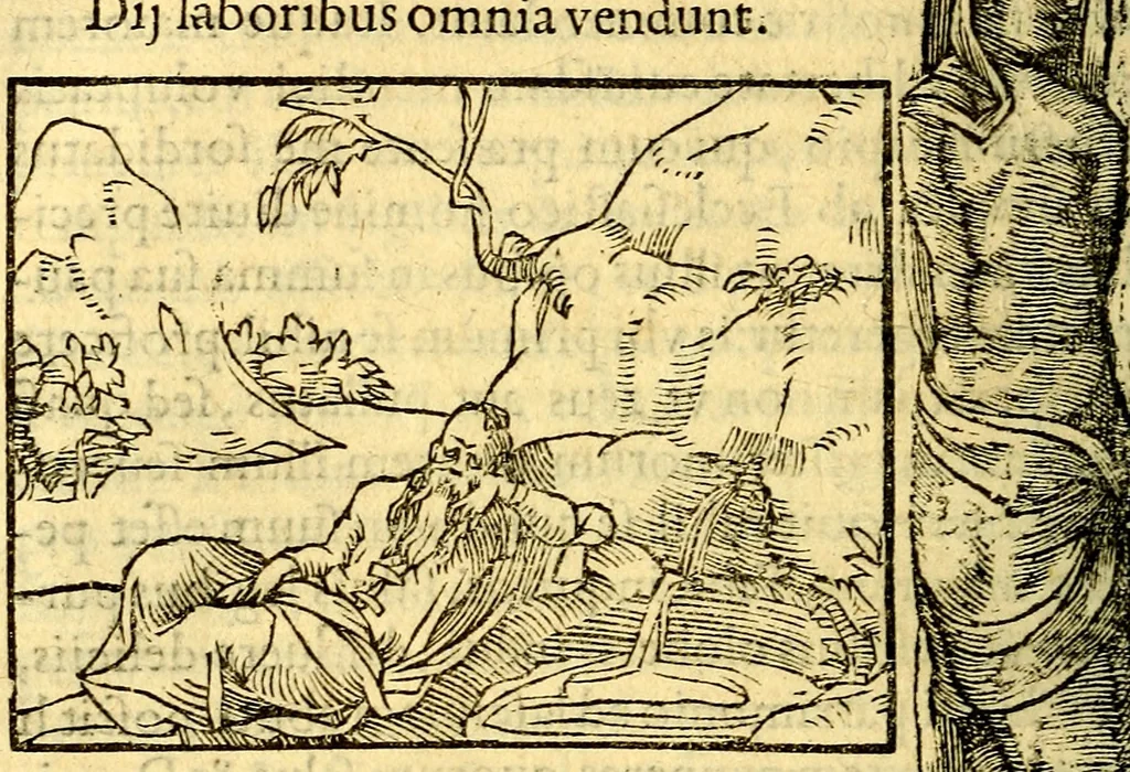 An illustration from Petri Costalij Pegma, : cum narrationibus philosophicis, 1555, leaf 299