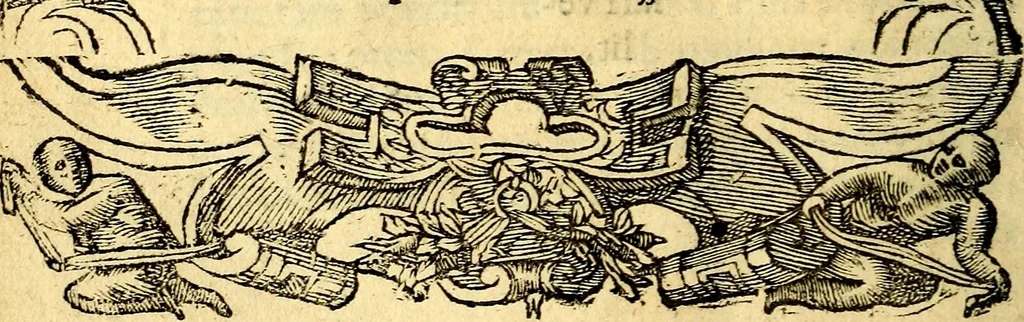 An illustration from Petri Costalij Pegma, : cum narrationibus philosophicis, 1555, leaf 299