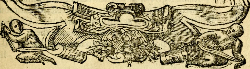 An illustration from Petri Costalij Pegma, : cum narrationibus philosophicis, 1555, leaf 30