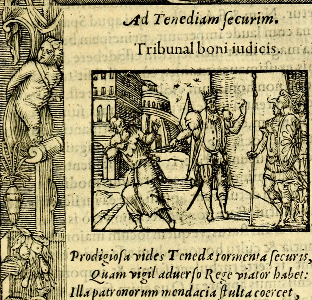 An illustration from Petri Costalij Pegma, : cum narrationibus philosophicis, 1555, leaf 310