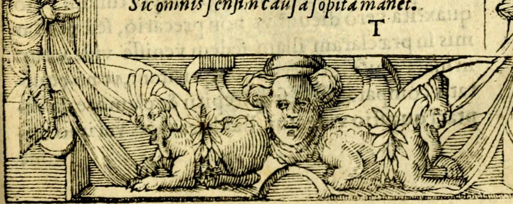 An illustration from Petri Costalij Pegma, : cum narrationibus philosophicis, 1555, leaf 310