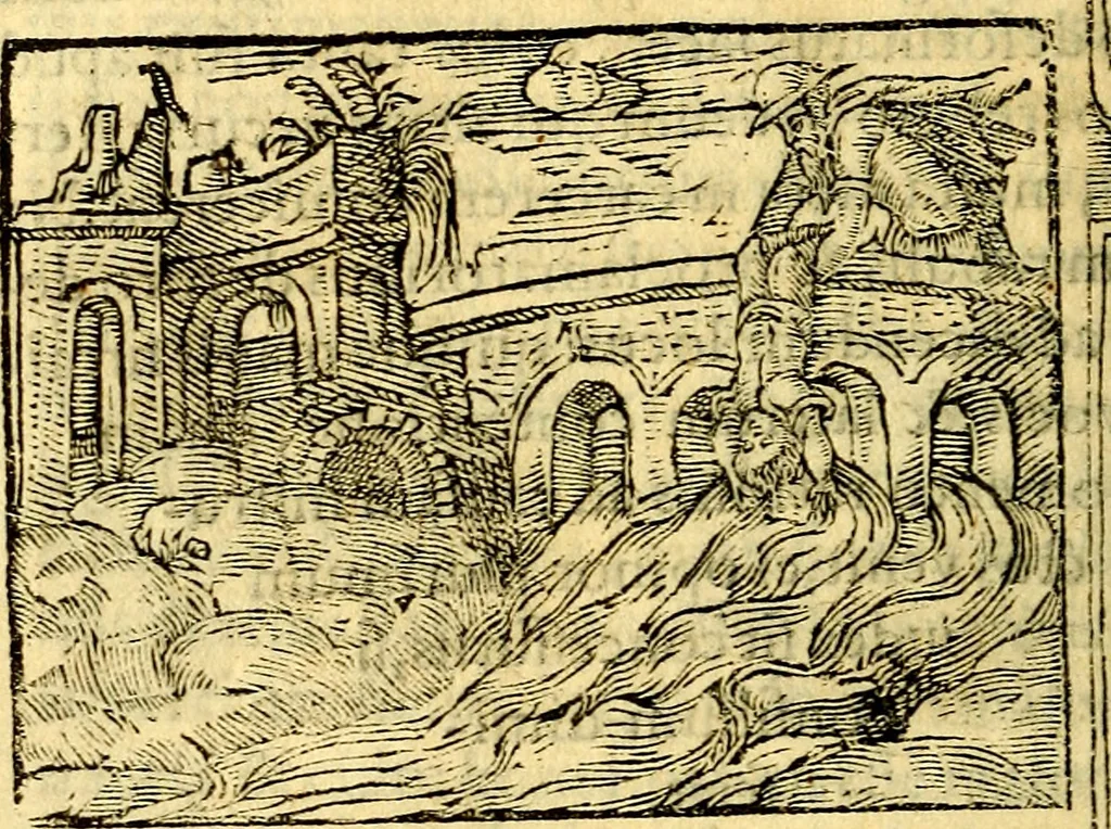 An illustration from Petri Costalij Pegma, : cum narrationibus philosophicis, 1555, leaf 313