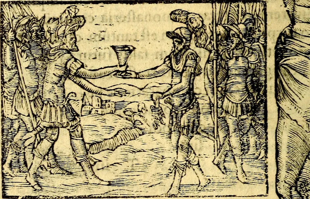 An illustration from Petri Costalij Pegma, : cum narrationibus philosophicis, 1555, leaf 317