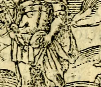 An illustration from Petri Costalij Pegma, : cum narrationibus philosophicis, 1555, leaf 326