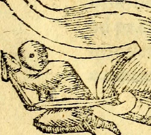 An illustration from Petri Costalij Pegma, : cum narrationibus philosophicis, 1555, leaf 333