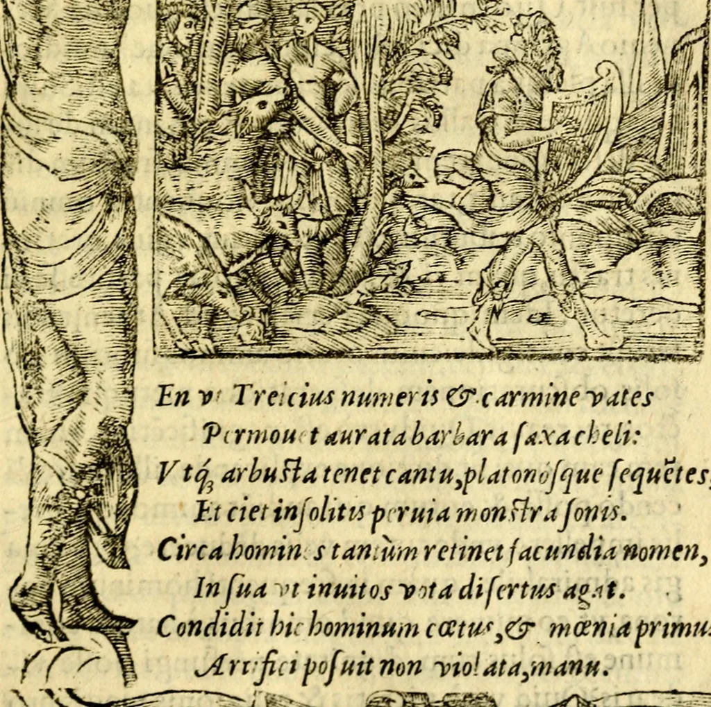 An illustration from Petri Costalij Pegma, : cum narrationibus philosophicis, 1555, leaf 336